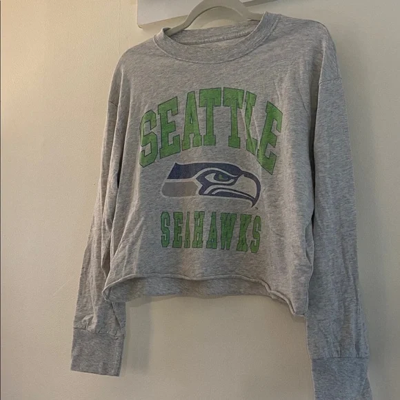 abercrombie NFL seattle seahawks cropped tee - Picture 2 of 5